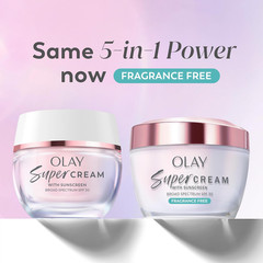 Super Cream with Sunscreen SPF 30, Trial Size, Lightweight Face Moisturizer with