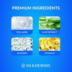 SILKDERMIS Forehead Wrinkle Patches 12Pcs with Aloe, Collagen, Vitamin E
