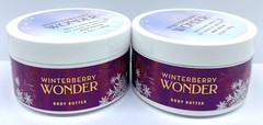 2 Bath & Body Works WINTERBERRY WONDER Body Butter -24 Hours Intense Moisture