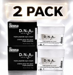 2 PACK Dr. Brandt Do Not Age by Dr. Brandt, Triple Peptide Eye Cream-0.5oz. X 2