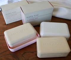 Mary Kay Purifying Bar With Soap Dish 4.2oz #4419 AND #4420 Refill Bar NIB NOS