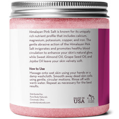Pure Body Naturals Himalayan Pink Salt Scrub