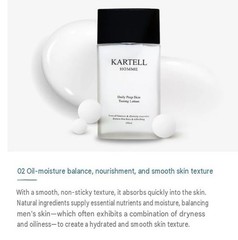 KARTELL Homme Daily Prep Skin Tuning Toner 150ml + Lotion 150ml Set For Men NEW