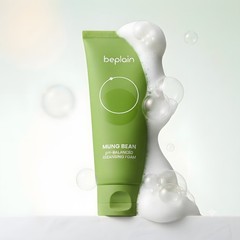 Beplain Mung Bean pH-Balanced Cleansing Foam 160ml (5.4fl oz)/ Vegan K-Beauty