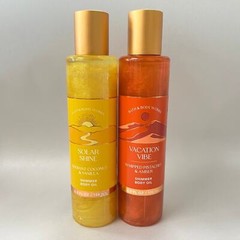 Bath & Body Works Vacation Vibe & Solar Shine Shimmer Body Oil 2 Pack