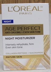 Loreal Age Perfect Anti-Sagging Night Moisturizer Soy Seed Mature Skin