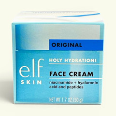 e.l.f. Holy Hydration Face Cream Original 1.7 oz Niacinamide Hyaluronic Acid NEW