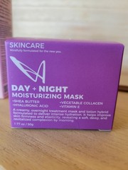 LA Splash SKINCARE Day + Night Moisturizing Face Mask Shea HA Vit E 1.77 oz