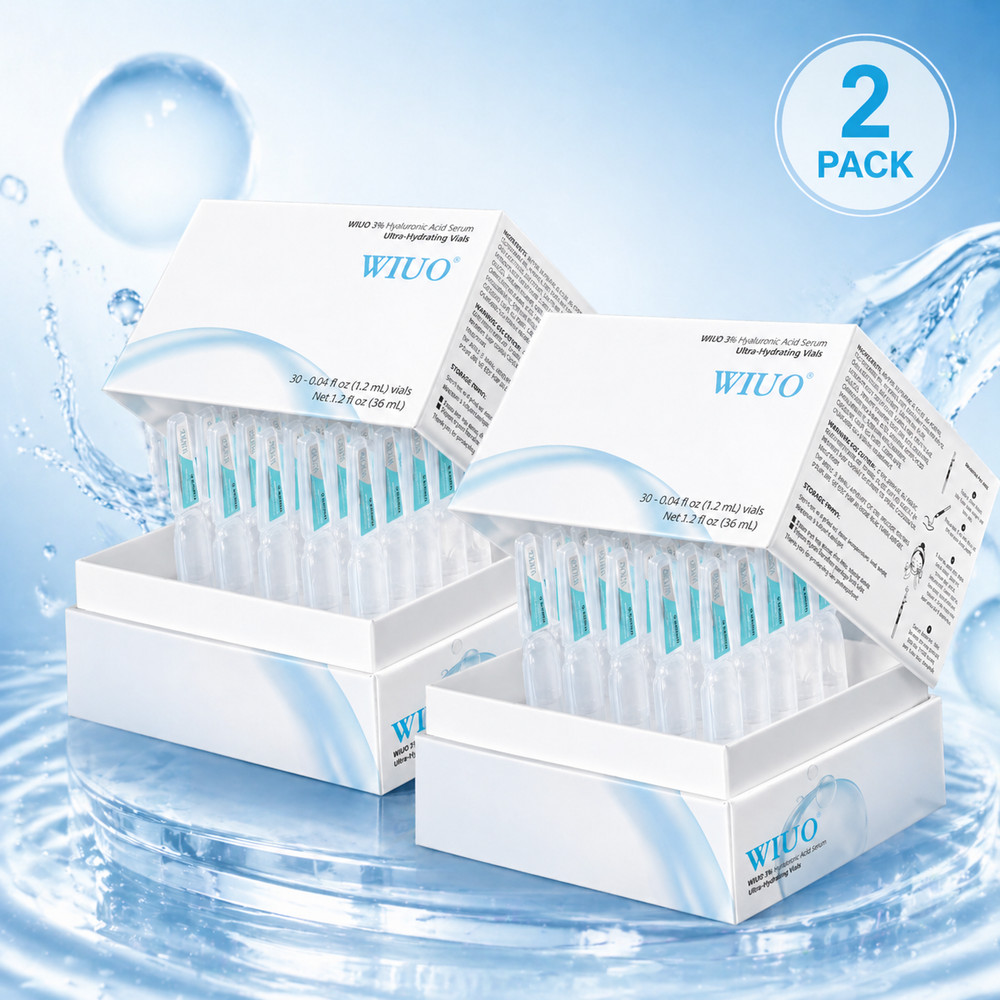 60PCS 3% Hyaluronic Acid Serum – Anti-Aging & Hydrating for Dry & Sensitive Skin