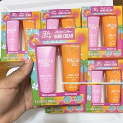 Spa Luxury Hand Cream Gift Set 6 Pack Brazilian Flora & Sol 12 Tubes New Sealed