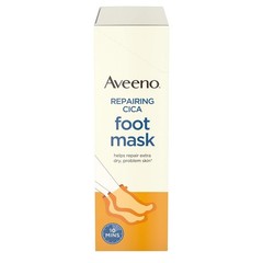 Aveeno Repairing CICA Foot Mask with Prebiotic Oat and Shea Butter, Moisturizing