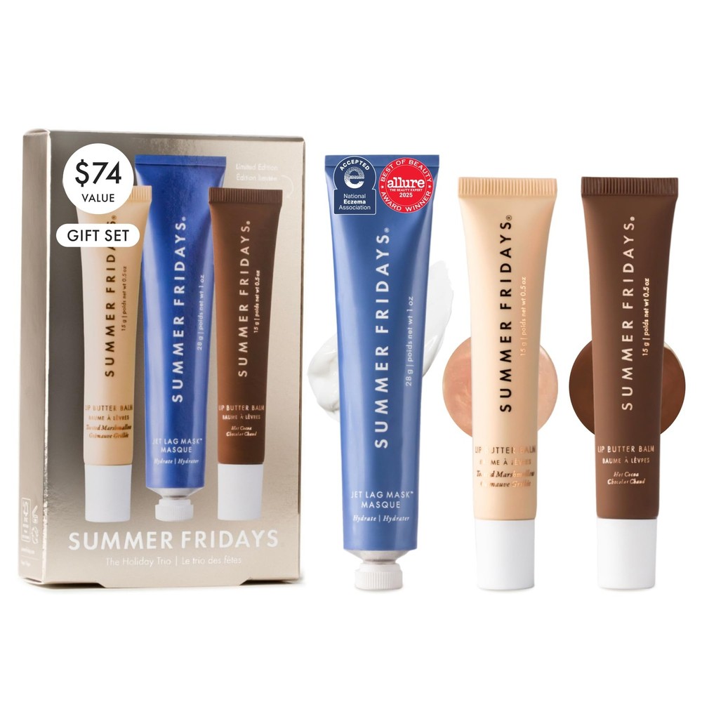 Summer Fridays Holiday Trio Full Hot Cocoa, Toasted Marshmallow & Jet Lag Travel