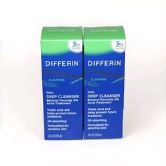 Lot Of 2 Differin Daily Deep Cleanser 5% Sensitive Skin Formula 4.0oz Exp:02/25+