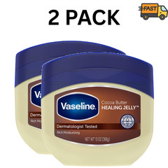 2 Pack Vaseline Cocoa Butter Petroleum Jelly 13 oz Skin Moisturizer