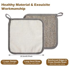 Shimmeroo 3Pcs 20.5 Cm X (8.07 Inches X 8.07 Inches), Grey