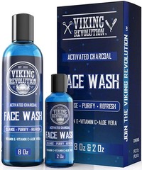 Charcoal Face Wash for Men- Scrub Away Dirt and Toxins, Skin Cleaning Agent – Cl