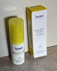 Supergoop! Bright-Eyed 100% Mineral Eye Cream SPF 40 Sunscreen 0.5 fl oz