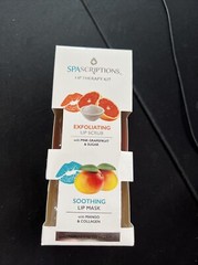 NIB Spascriptions Lip Therapy Kit Exfoliating Lip Scrub & Soothing Lip Collagen
