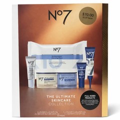 No7 Lift & Luminate Skincare Set Day Night Cream SPF 30 Eye Serum Wipes