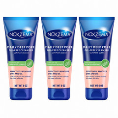 Pack of 3 – Noxzema Deep Pore Oil-Free Cleanser for Soft,Acne Prone 6 oz
