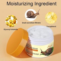 Snail Repair Cream, Snail Moisturizer with Snail Secretion Filtrate, Repair Dama