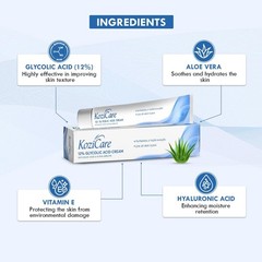 Glycolic Acid Face Cream 12% | Anti Wrinkles & Anti Ageing Brightening Skin 15gm