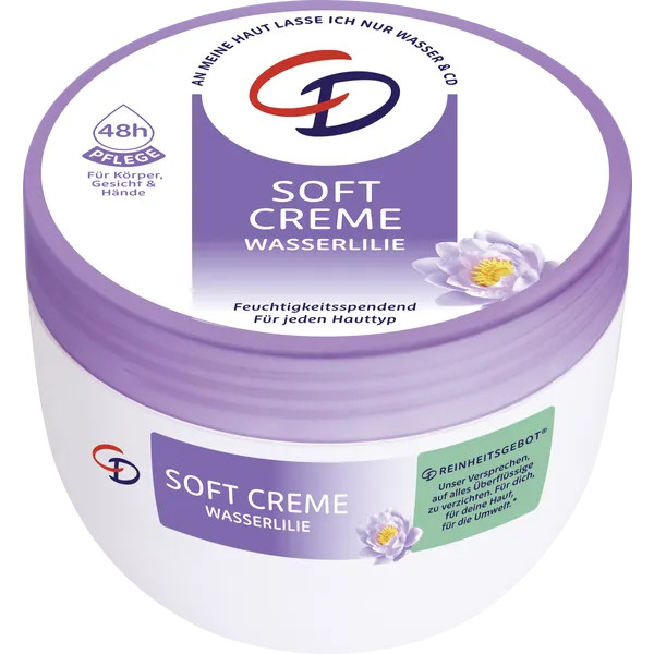 CD Water Lily Soft body Cream – 1ct. pH neutral – 300ml – FREE SHIPPING