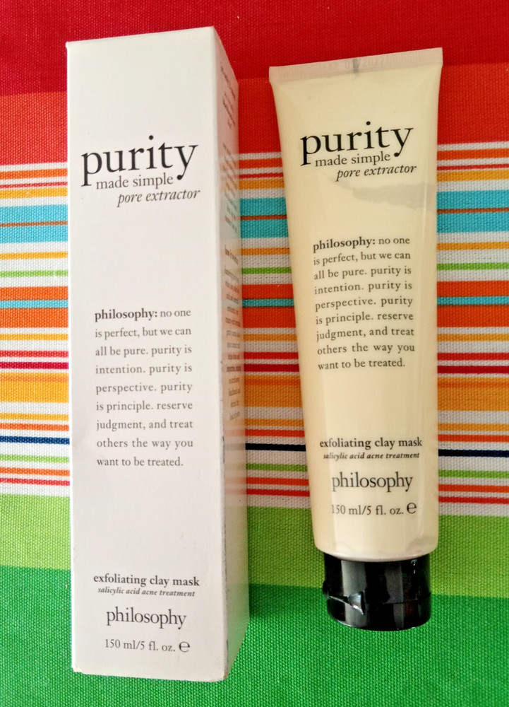 Philosophy Purity Made Simple Pore Extractor Exfoliating Clay Mask 5 Oz READ