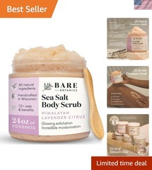 Naturally Scented Lavender Grapefruit Scrub 24 oz – Gentle Exfoliating Delight