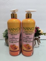 2X Nano Magic Portion Lightening Body Lotion 500ml With Natural Papaya Lot Of 2