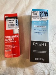 Lot Neutrogena Stubborn Marks PM Retinol Treatment Ryshi Hydrating Water Gel NEW
