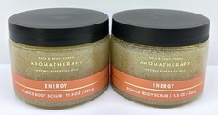 NEW 2-pack ENERGY PUMICE SCRUB Orang/ Ginger 11.5oz Bath Body Works Aromatherapy