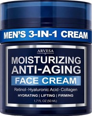 Mens Face Moisturizer Cream Anti Aging & Wrinkle Repair After Shave Lotion 1.7oz