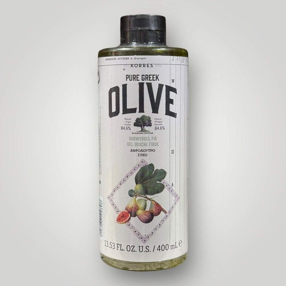 Korres Pure Greek Olive and Fig Showergel, 13.53 fl oz. New & Sealed