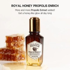 SKINFOOD Royal Honey Propolis Enrich Essence – 63% Black Bee Propolis & 10%