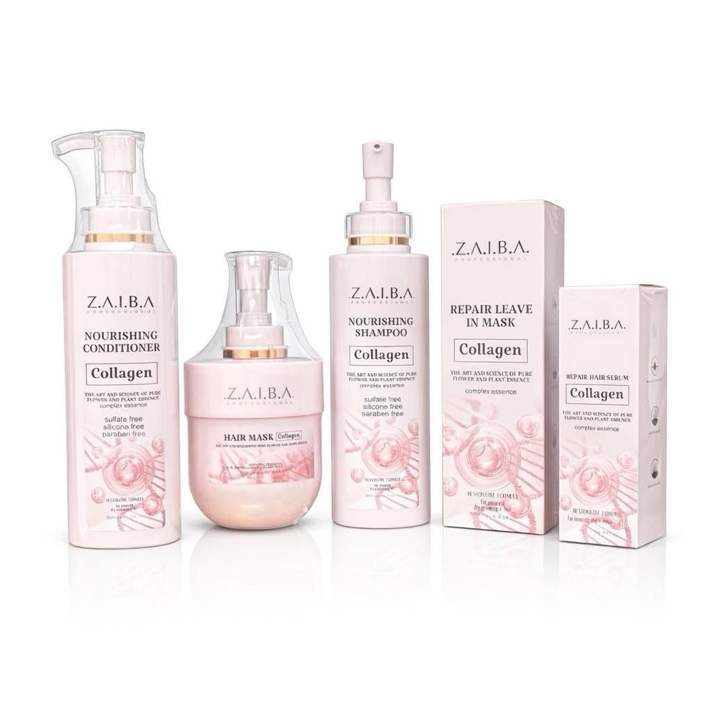 ZAIBA Collagen Hair Care 5 Piece Set Sulfate Free Repair 💗