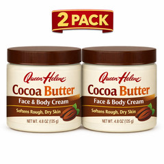 Queen Helene Cocoa Butter Face & Body Cream 4.8 oz (2 Pack) Dry Skin Moisturizer