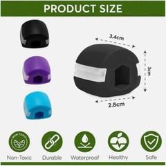 3PCS Jawline Exerciser Set Face Neck Trainer Toning Ball for Double Chin Workout