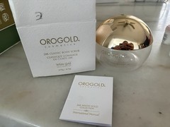 (EMPTY BOXES) OROGOLD White Gold 24K Gold Body Scrub and body butter