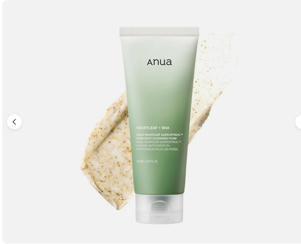 Anua Heartleaf Quercetinol Pore Deep Cleansing Foam, Face wash for Pore Refining