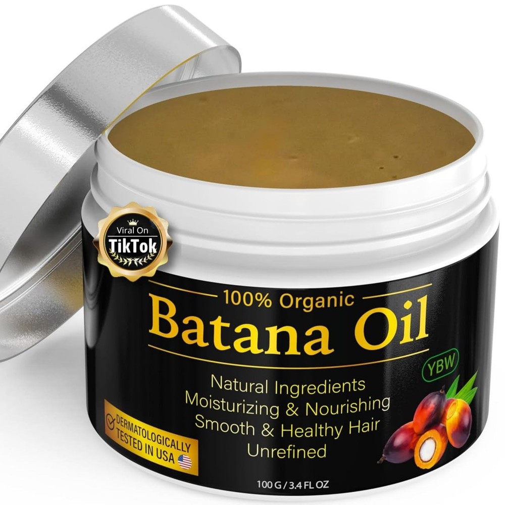100% Natural Raw Batana Oil for Hair Growth, Dr. Sebi from…