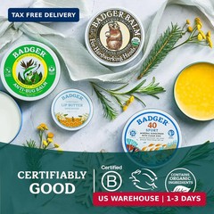 Badger Healing Balm, Hard Working Hands Cream, Organic Hand Cream for Dry Cracke