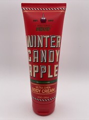 BATH AND BODY WORKS Ultra Shea Body Cream WINTER CANDY APPLE Christmas Shop 8oz