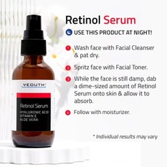 YEOUTH Retinol Serum with Hyaluronic Acid / Vitamin E/ Aloe Vera Exp 6/2027