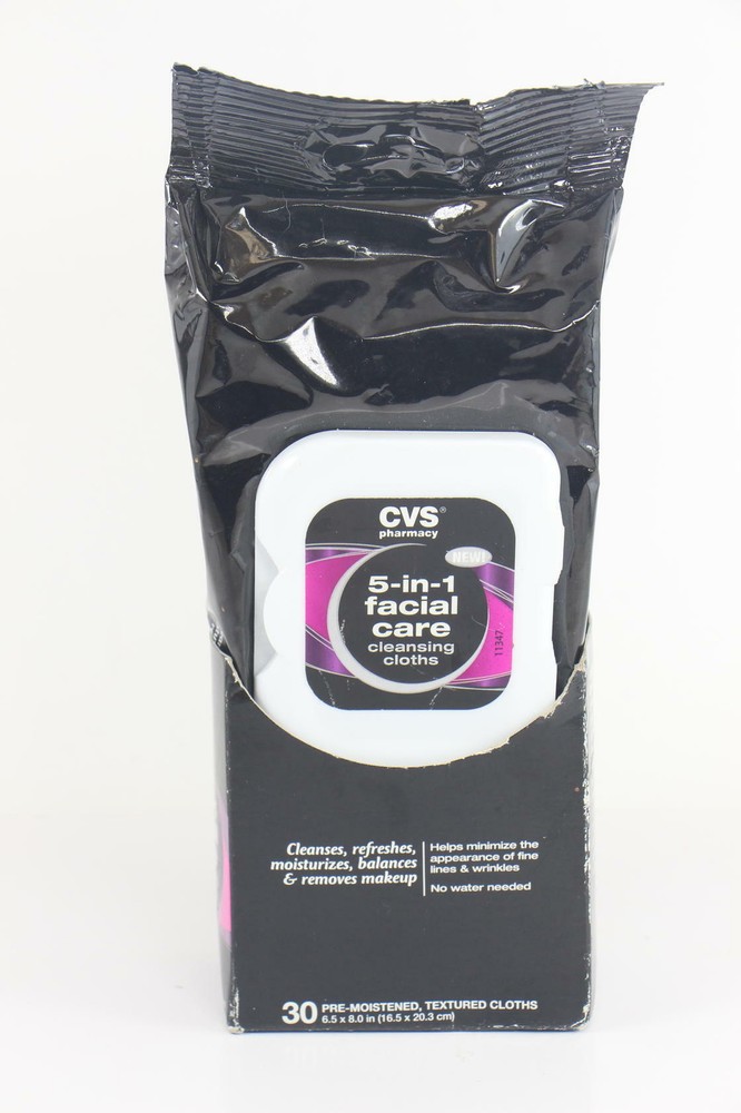 CVS 5-in-1 Facial Care 30 Cleansing Cloths U9