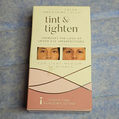Tint & Tighten Under Eye Smoothing Cream Beige 0.18 fl oz w/ Sponge Applicator