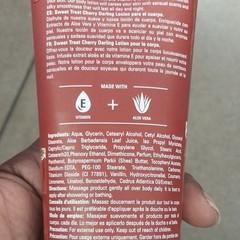 Sweet Treat Cherry Darling Cherry Body Lotion Aloe Vera Vitamin E Hydrating