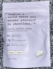 Frank Body Cacao Bean Coffee Scrub Exfoliator Full Size 7.05 Oz NEW & SEALED