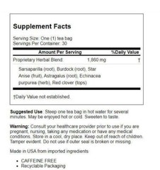 Bio Nutrition Lymph Support Tea Cleanse and Detox 30 Bag(S) EXP. 5/2027
