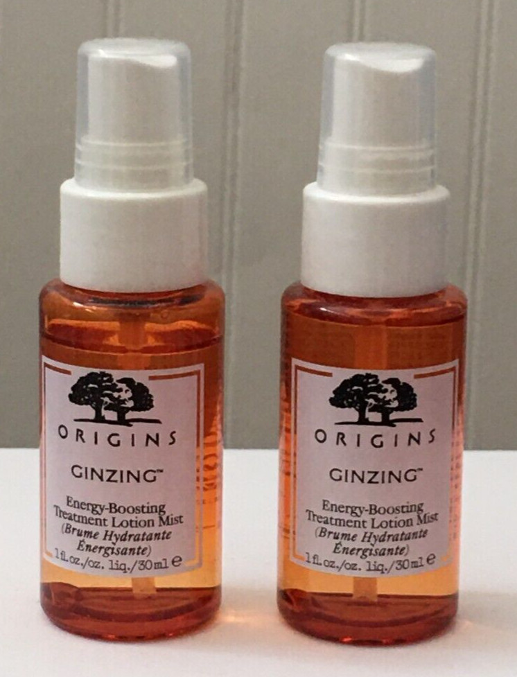 2 Origins GINZING Energy Boosting Treatment Lotion Mist 1 oz./30 ml Ea x2 = 2 oz